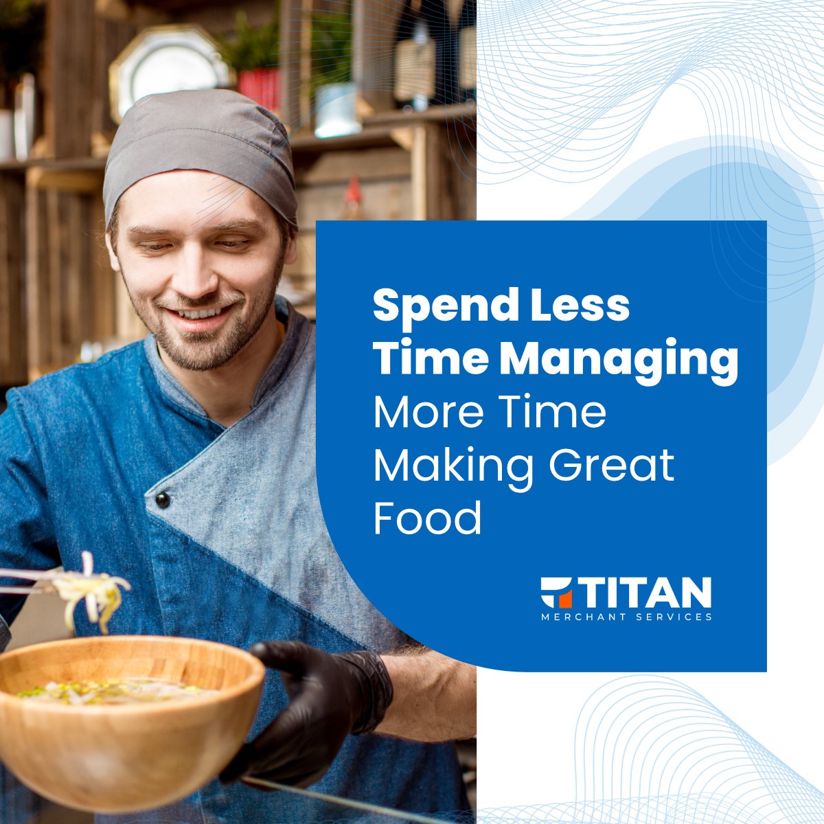 TitanMerchant's tweet photo. Here's a quick question for the kitchen: What's one hour of your time worth?

While you're crafting perfect dishes, Curv handles the daily details. Less screen time, more kitchen time.

DM us to see how it works. 

#QuickPayments #SmartBusiness #ReadyNow https://t.co/fKQSu1nBCG