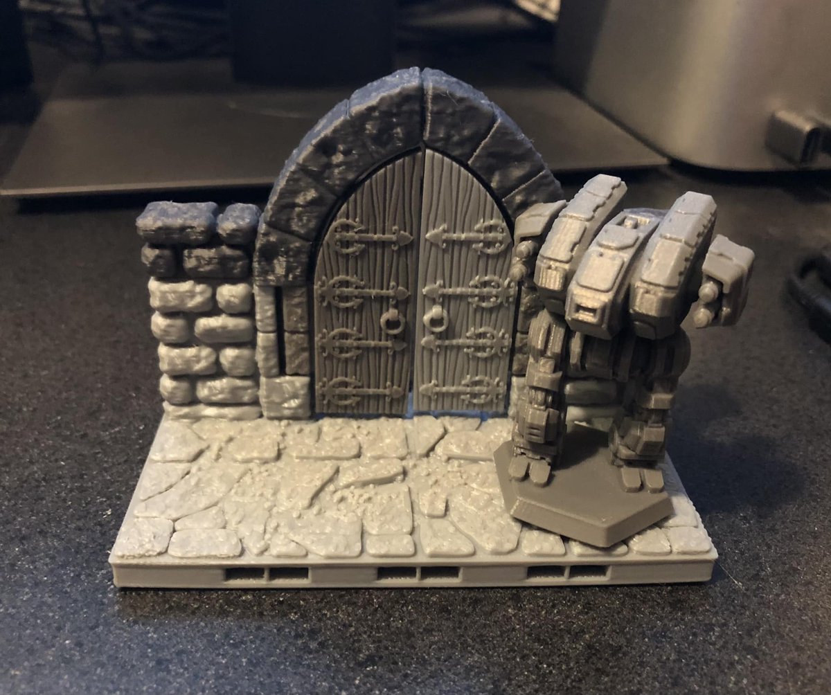 FatDragonGames's tweet photo. Coming someday (or not) from FDG, an all new revolutionary 3D printable wargame: DUNGEONMECH!

#RPG #TabletopRPG #DND #DND5E #5E #DungeonsAndDragons #dungeons #TabletopGames #Wargaming #Wargames #Warhammer #Miniatures #MiniaturePainting #TabletopMiniatures #BattlefrontValkyrie https://t.co/7CO9xWZlQN