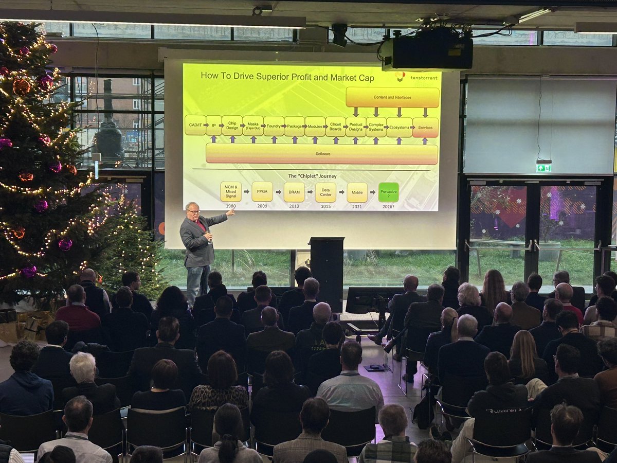 FaflikJan's tweet image. Enjoying very interesting presentation about the future of open compute platforms 🤖 by Keith Witek, @tenstorrent COO, at @futureofcompute conference in Munich! 🤖🇪🇺🚀