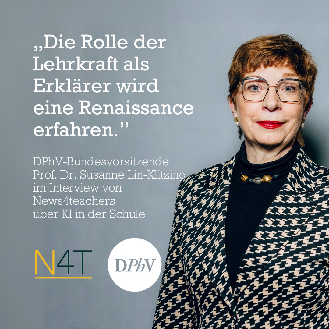 Susanne Lin-Klitzing (@linsusanne) on Twitter photo Ich würde mir wünschen, dass man sich auf den Gedanken konzentriert, Schülerinnen und Schüler bei Verstehensprozessen zu unterstützen – das ist doch eigentlich unser Bildungsauftrag in der Schule. <a href="/News4teachers/">News4teachers</a>
news4teachers.de/2024/12/die-ro… Ich würde mir wünschen, dass man sich auf den Gedanken konzentriert, Schülerinnen und Schüler bei Verstehensprozessen zu unterstützen – das ist doch eigentlich unser Bildungsauftrag in der Schule. <a href="/News4teachers/">News4teachers</a>
news4teachers.de/2024/12/die-ro…