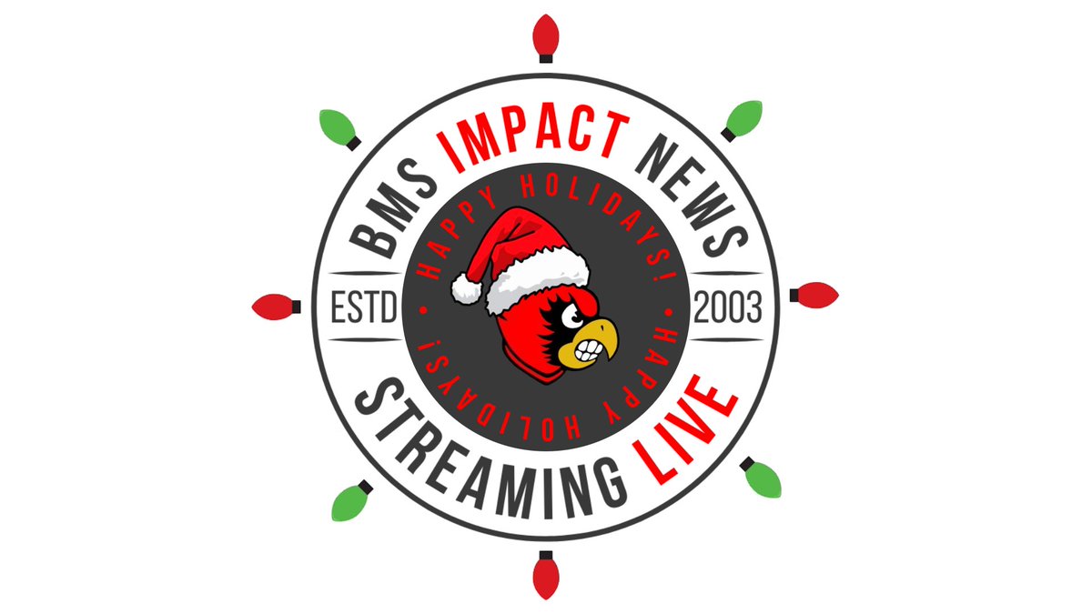 Shoutout to 8th grader, Kaylee Rosso for creating our new holiday logo! Great job, Kaylee!
