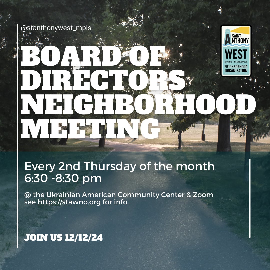 St. Anthony West Neighborhood Org tweet media