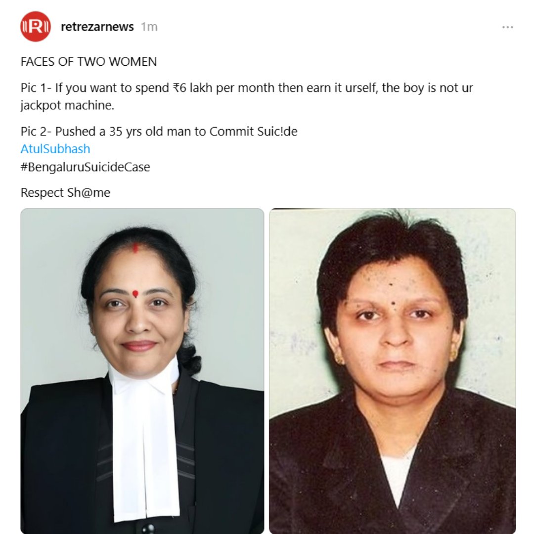 RaaHarsh's tweet photo. Difference if clear between a Woman &amp; BIATCH
#AtulSubhashsuicidecase
#JusticeIsDue
#JusticeForAtulSubhash #MenToo
#NikitaSinghania #Accenture #RitaKaushik https://t.co/rlmWmCaaBZ