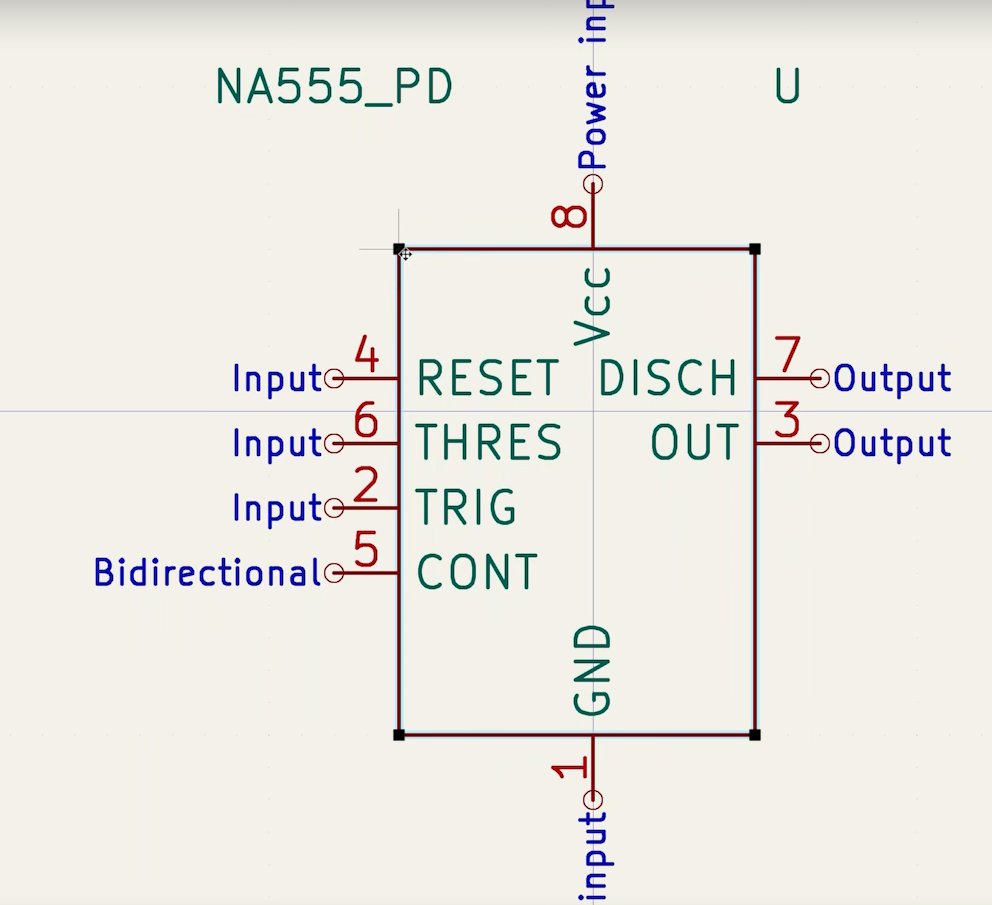 📅 Day 5: Deep Dive into #PCBDesign!

💡 Designed my first IC schematic: the #555Timer #IC  
Got help from a #TexasInstruments datasheet for symbol and footprint.    

- Learned to find and install symbols📚  
- Created custom symbols and linked footprints✏️
 #KiCad #Electronics
