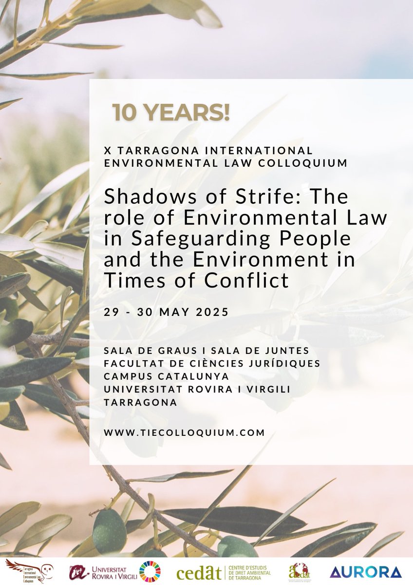 Tarragona Intl. Environmental Law Colloquium tweet media
