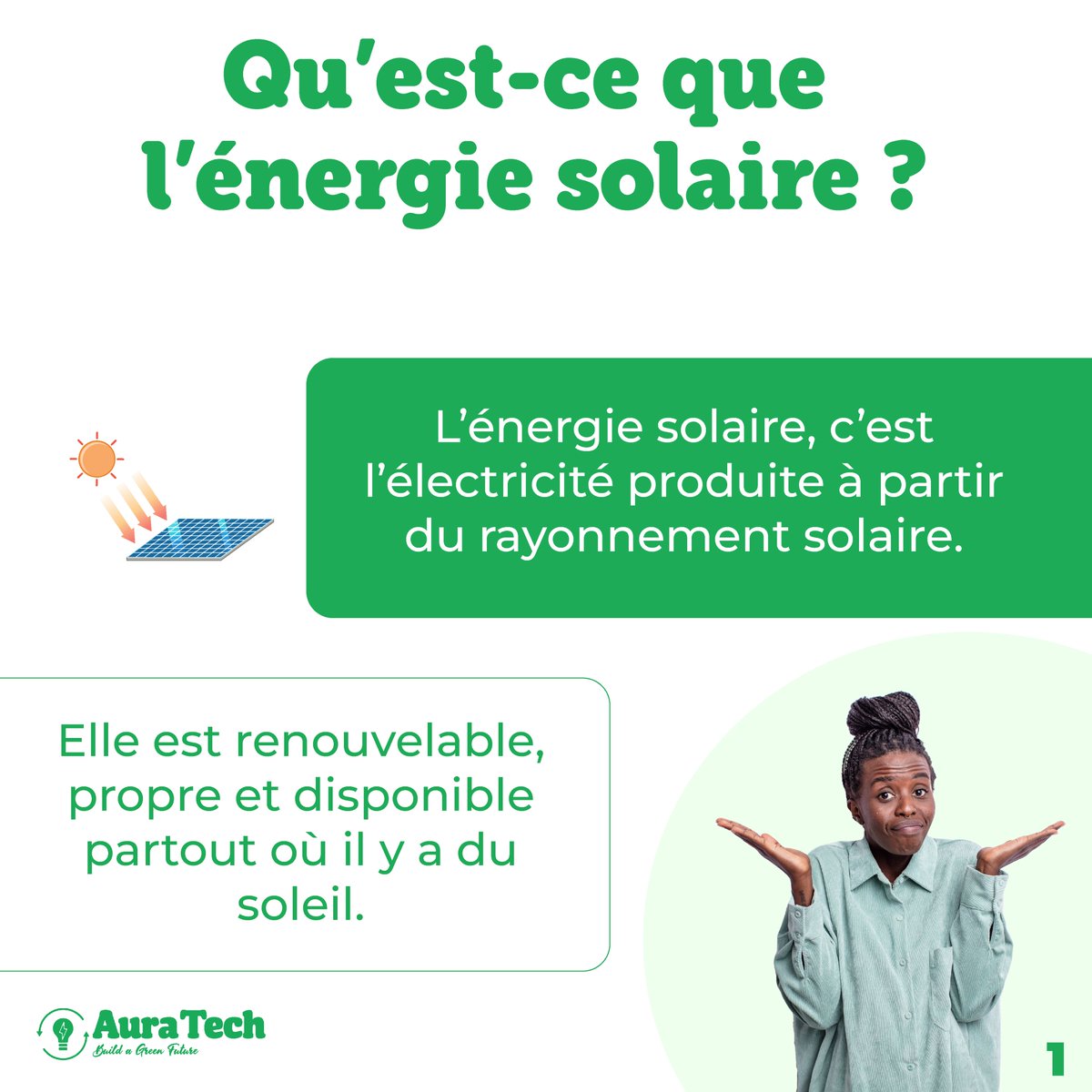 AuratechSenegal's tweet photo. Saviez-vous que le soleil peut devenir votre meilleure source d’énergie ?
💡 Grâce à l'énergie solaire, vous pouvez produire de l’électricité, réduire vos factures et contribuer à la protection de notre planète.
Avez-vous déjà pensé à passer à l’énergie solaire ?
#AuratechSénégal https://t.co/TjfOaFHvi4