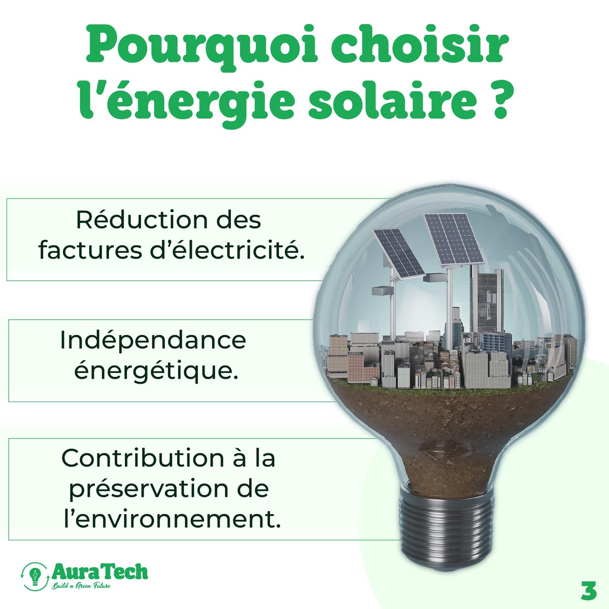 AuratechSenegal's tweet photo. Saviez-vous que le soleil peut devenir votre meilleure source d’énergie ?
💡 Grâce à l'énergie solaire, vous pouvez produire de l’électricité, réduire vos factures et contribuer à la protection de notre planète.
Avez-vous déjà pensé à passer à l’énergie solaire ?
#AuratechSénégal https://t.co/TjfOaFHvi4