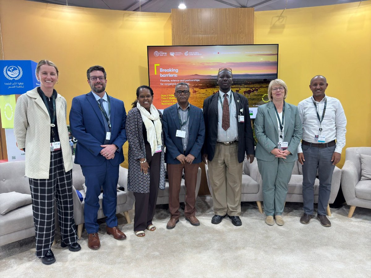 adaconsortium's tweet photo. Sharing experiences from implementing devolved finance for rangeland restoration and  empowerment of local communities

@jlosumba also emphasized the need for enhanced collaboration between the public and private sectors to ensure sustainable, long-term investments.
@Cop16Riyadh https://t.co/gD3bYmKcve