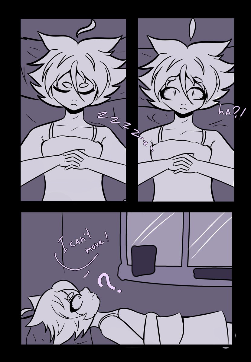 koyan_glitch's tweet photo. Mini comics about sleep paralysis👀

#comics #sleepparalysis #dream https://t.co/uRzkl0veOr
