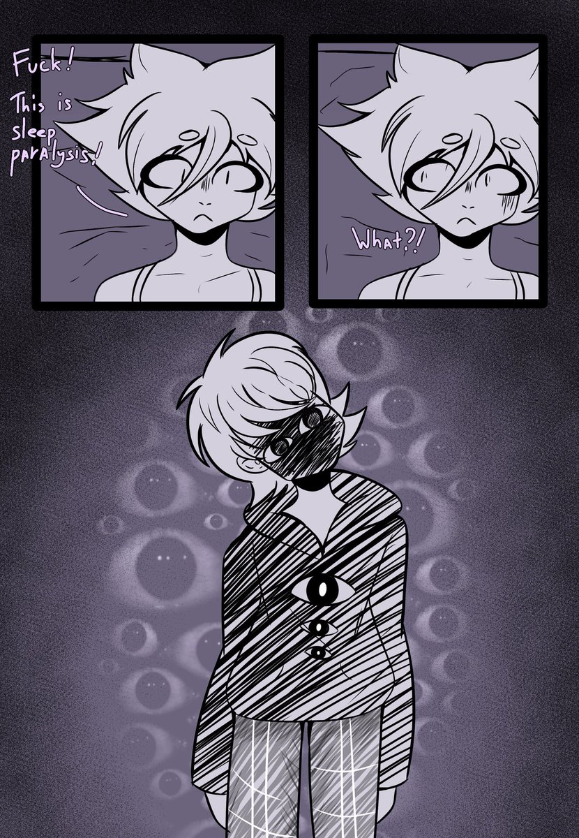 koyan_glitch's tweet photo. Mini comics about sleep paralysis👀

#comics #sleepparalysis #dream https://t.co/uRzkl0veOr