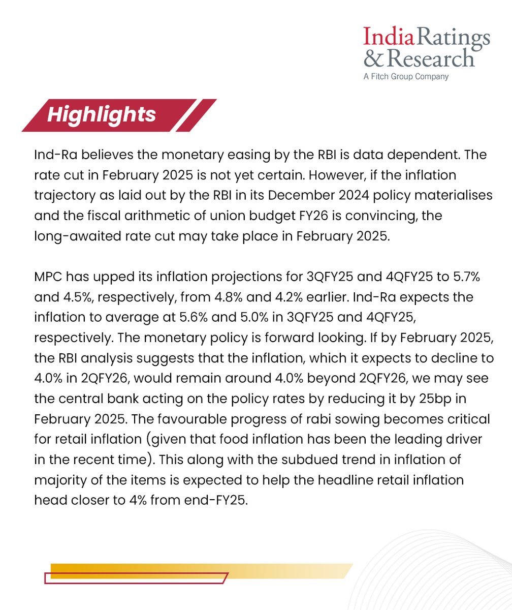 IndiaRatings's tweet photo. #MonthlyMacroView

'Rate Cut Dependent on Evolving Economic Growth and Inflation Dynamics'

Read more: https://t.co/LZuJIp4Q46

#IndiaRatings #EconomicGrowth #Inflation #RBI https://t.co/N4Zr3U7Okw