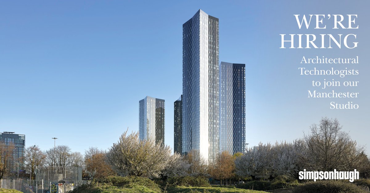 We are looking for talented Architectural Technologists to join our #Manchester studio. Candidates should have excellent knowledge of technical, construction and regulatory standards along with well-developed experience in Revit and AutoCAD. bit.ly/2fiCEYn