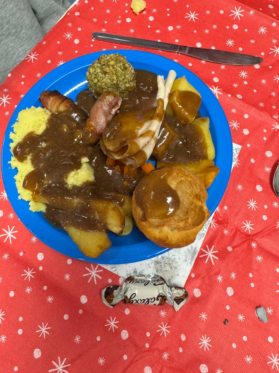 A fabulous Christmas dinner at Sevenhills Academy today!!