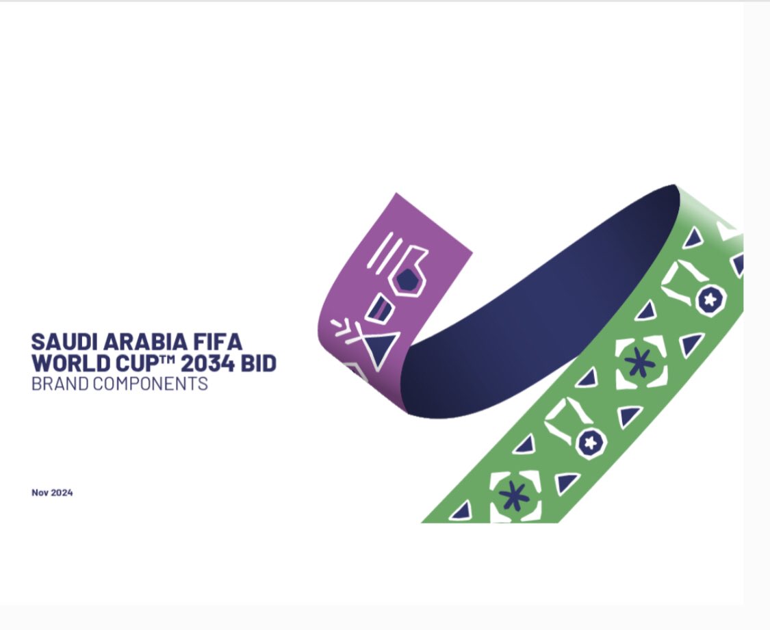 #كاس_العالم_2034

يسعدنا الإعلان عن فوز المملكة العربية السعودية بحق استضافة بطولة كأس العالم 2034. ندعوكم للمشاركة في الاحتفال بهذه المناسبة التاريخية وتحميل دليل استخدام الهوية البصرية والشعارات عبر الرابط: shorturl.at/ygOzC
أهلاً بكم في #السعودية34

الف الف مبروك 🇸🇦🇸🇦🇸🇦