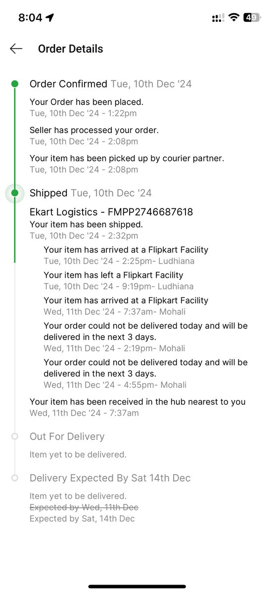 schnsnha's tweet photo. @flipkartsupport Wow @flipkartsupport @Flipkart !!
You should feel some shame while doing this or u have totally lost it ??
None of your representative called me yet and now now order is under shipping again ??
U just want to earn interest of my amount thats it .
Its such a shame for you. https://t.co/yGPok2JHit