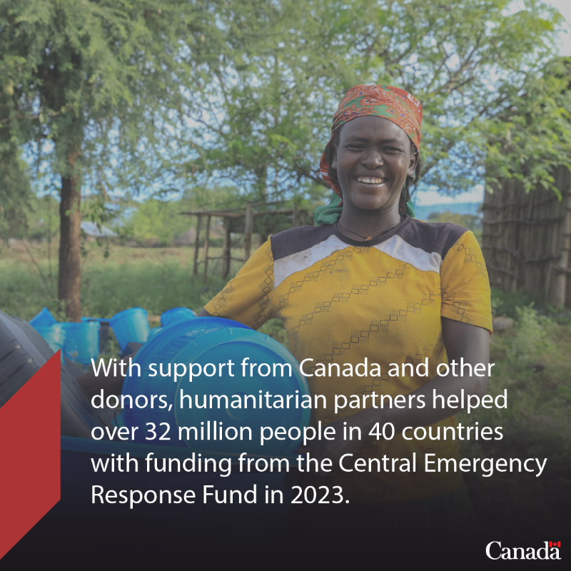 CanadaDev's tweet photo. Canada supports humanitarian partners through the Central Emergency Response Fund along with other tools used to respond to humanitarian emergencies.  

Swipe to learn more.  @UNCERF
#InvestInHumanity #HumanitarianAid #HumanitarianAssistance #EmergencyResponse