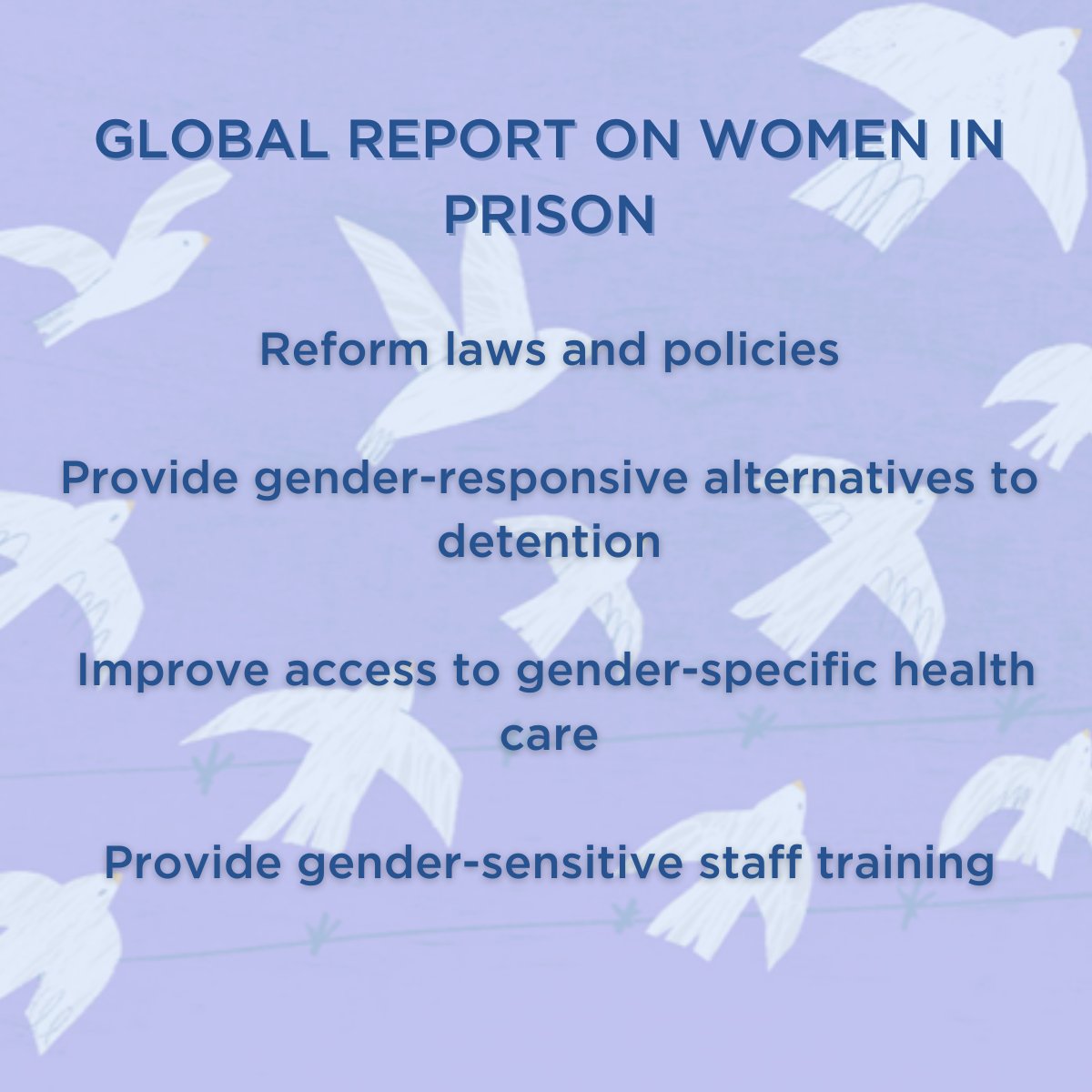 apt_geneva's tweet image. NEW: Global Report on Women in Prison

With data from 46 countries, our study reveals systemic discrimination &amp;amp; harmful practices in detention, some that amount to ill-treatment. Change is urgently needed.

@RightsGAC @VilleDeGeneve 

apt.ch/global-report
