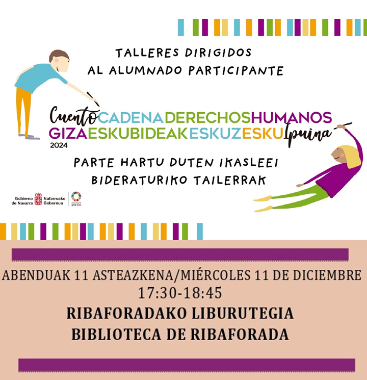 BRibaforada's tweet photo. 📷
bribaforada
Hoy, miércoles 11 de diciembre, con motivo de esta actividad, la BP Ribaforada tendrá un acceso restringido a partir de las 17:15h
#cuentocadenaderechoshumanos #DerechosHumanos  #Actividades #bibliotecas  #Cultura https://t.co/cgIRXsIzXB