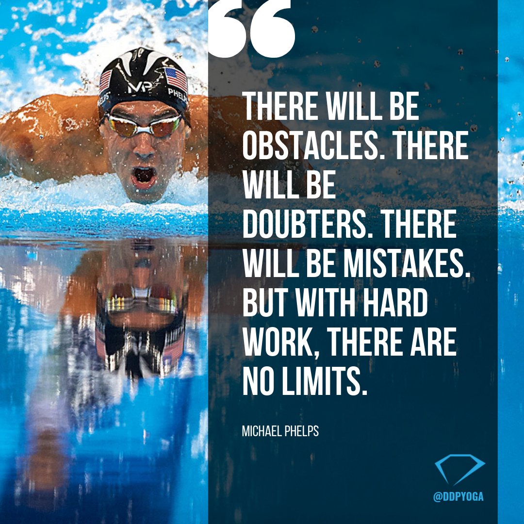 RealDDP's tweet image. #QuoteOfTheDay 💥💎

@MichaelPhelps #MichaelPhelps #NoLimits #OwnYourLife #PositivelyUnstoppable #motivation #DDPY