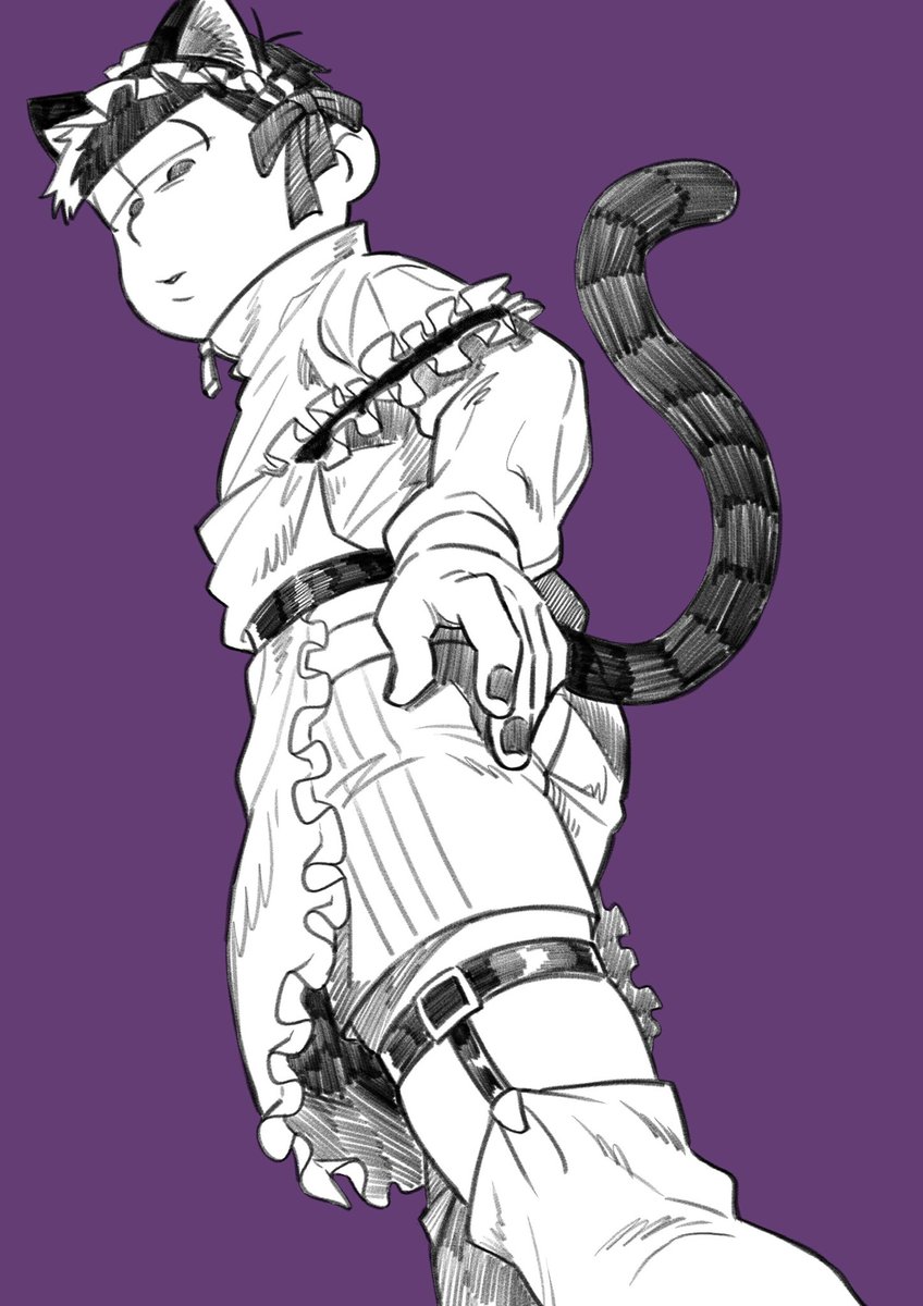 十四松 ジャージメイド おそ松さん リボン付きデカアクリルスタンド 一松 ジャージ