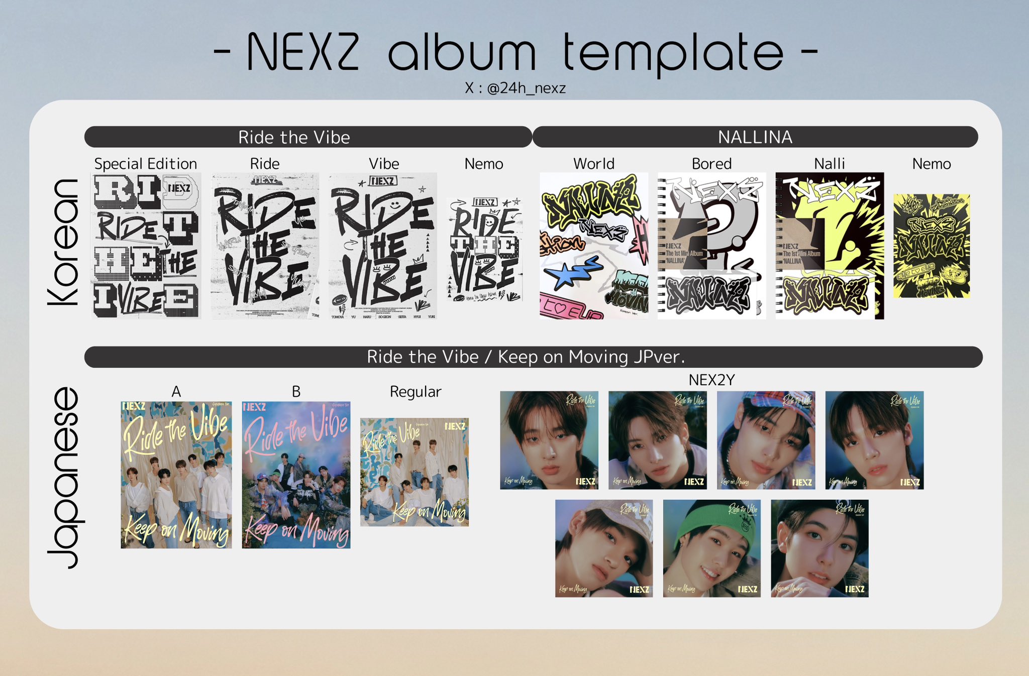 NEXZ 2ndEP 5形態まとめ売り(開封済み) NEXZ 2ndEP 5形態まとめ売り(開封済み) 24h (@24h_nexz) / X