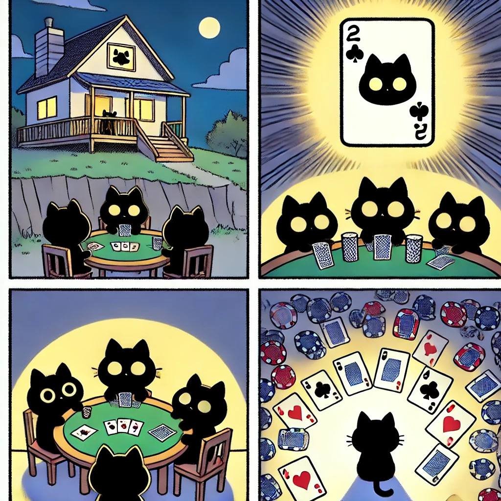ChienAlan1's tweet photo. The other day, mewmews are gambling outside the house!

Let's get big two for ourselves and we can win the gambling!!!

Hey guy, don't you come in and join the gambling? It's funny!

What the hell is it? The Mewmew gets a lot of ace and win the all coin in his bag!

Stay tuned, To be continue...
.
#Mewmew #KRC20 #Kaspa