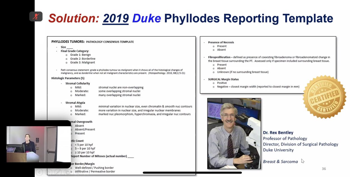 JenniferPlichta's tweet photo. 🤩💪Phenomenal @DukeSurgery Grand Rounds by #phyllodes expert @RosenbergerMd !! 🎉 Improving understanding, changing guidelines, better patient care!! She does it all!!🔥🔥🔥 https://t.co/s6YSXiNm9y