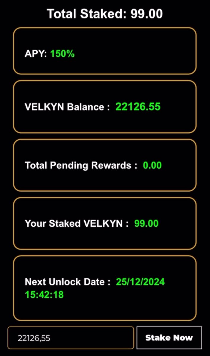 VelkynChain's tweet photo. 📣 For staking:

1. Click the link: https://t.co/e7wBDB17VZ

2. Connect your wallet (check that you are on the BSC network) 

3. Choose the amount you want to stake.

4. Press “approval” and validate the transaction. 

5. Press “stake” and validate the transaction. 

6. Refresh the page to see your rewards and when you can unlock.