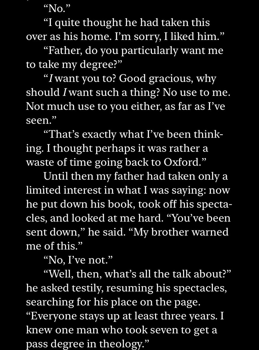 Yay__Josh__'s tweet photo. @si_rubinstein “Father, do you particularly want me to take my degree?” https://t.co/YDacR68UYL