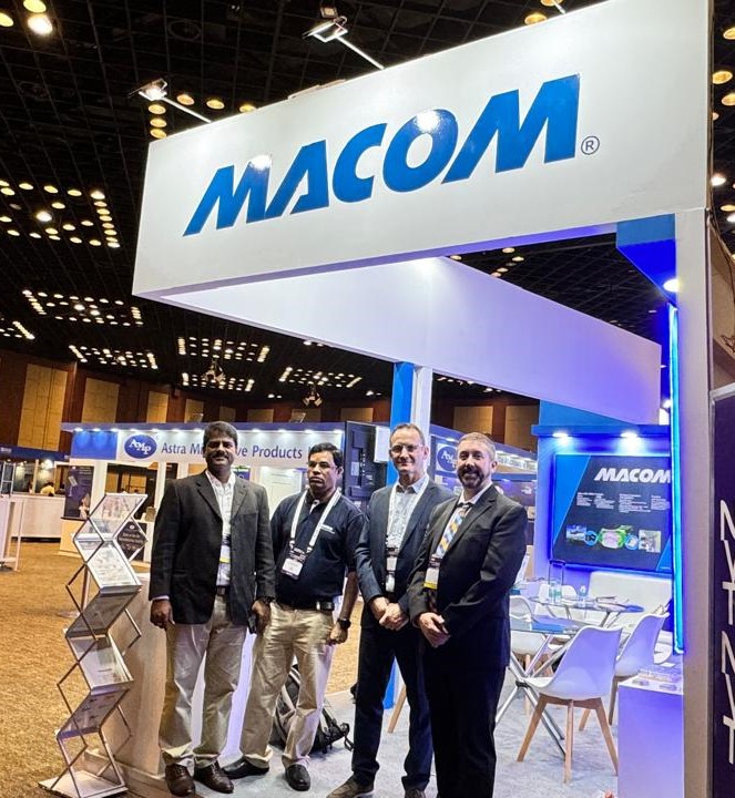 MACOMtweets's tweet photo. Our team is at IEEE MAPCON-2024 in Hyderabad, India this week showcasing our RF and microwave portfolio! #ieeemapcon #mapcon #rf #microwave https://t.co/ieAjnZLsco