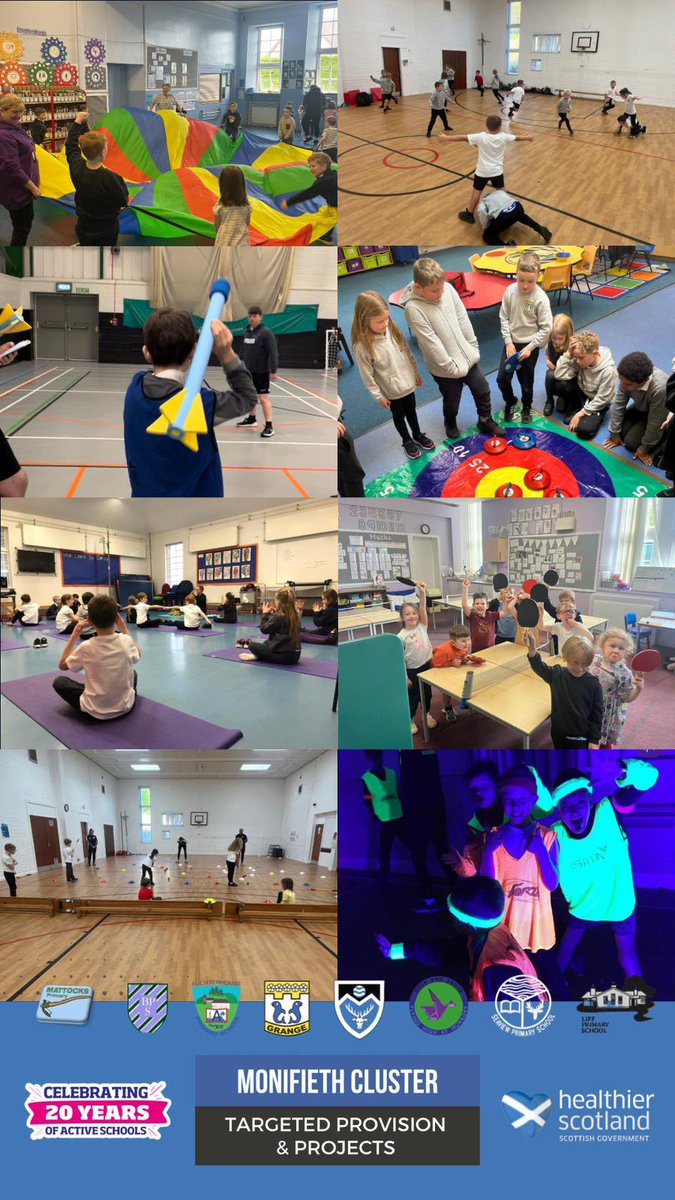 Angus Active Schools (@activeschangus) on Twitter photo The 2️⃣0️⃣ years of Active Schools has had a significant influence on participation at a Primary & Secondary school level in Monifieth.
<a href="/MonihighPE/">Monifieth High PE</a> <a href="/MonifiethHWB/">Monifieth High Health and Wellbeing</a> <a href="/SchoolAngus/">Angus Virtual School</a> <a href="/AngusCouncil/">Angus Council</a> <a href="/seaview_ps/">Seaview PS</a> <a href="/PrimaryGrange/">Grange Primary</a> <a href="/BirkhillPrimary/">Birkhill Primary</a> <a href="/LiffPS/">Liff Primary</a> <a href="/AuchterhousePS/">Auchterhouse Primary</a> <a href="/MurroesP/">Murroes PS</a> <a href="/mattocks_ps/">Mattocks PS</a> The 2️⃣0️⃣ years of Active Schools has had a significant influence on participation at a Primary & Secondary school level in Monifieth.
<a href="/MonihighPE/">Monifieth High PE</a> <a href="/MonifiethHWB/">Monifieth High Health and Wellbeing</a> <a href="/SchoolAngus/">Angus Virtual School</a> <a href="/AngusCouncil/">Angus Council</a> <a href="/seaview_ps/">Seaview PS</a> <a href="/PrimaryGrange/">Grange Primary</a> <a href="/BirkhillPrimary/">Birkhill Primary</a> <a href="/LiffPS/">Liff Primary</a> <a href="/AuchterhousePS/">Auchterhouse Primary</a> <a href="/MurroesP/">Murroes PS</a> <a href="/mattocks_ps/">Mattocks PS</a>