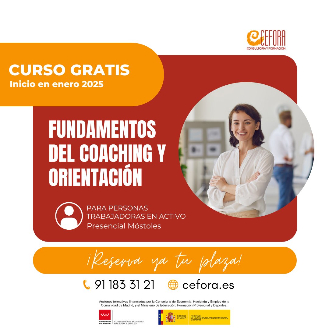 🍀 Crea tu propia suerte. 🚀 ¿Estás pensando en emprender tu propio proyecto empresarial?🎓 Este cuso, 100% gratis para personas trabajadoras en activo, es para ti 👉 Reserva ya tu plaza para 2025: llama ya al 91 183 31 21 o visita cefora.es/cursos/adgd032…