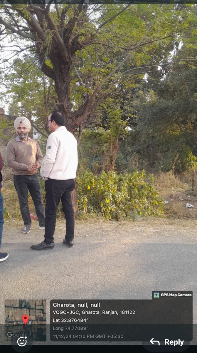 Inspection of sites of new Panchayat Ghars Garhi and Gharota Block Bhalwal by  Shahzada Noor Ul Ain Assistant Commissioner Panchayat Jammu Sh Virender Singh Xen REW, AEE and other staff of Tech wing and BDO office Bhalwal <a href="/AsadamAijaz/">Aijaz Asad</a> <a href="/jkrddpr/">Department of Rural Development & Panchayati Raj</a>