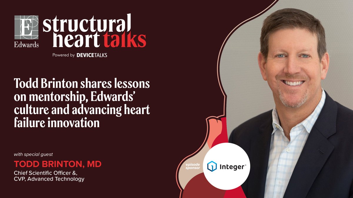 MassDevice's tweet image. In this episode of #StructuralHeartTalks, Todd Brinton, MD, Chief Scientific Officer &amp;amp; CVP, Advanced Tech at @EdwardsLifesci, shares his vision for the future of structural #HeartCare and the innovative culture driving breakthroughs.

devicetalks.com/todd-brinton-s…

@integerholdings