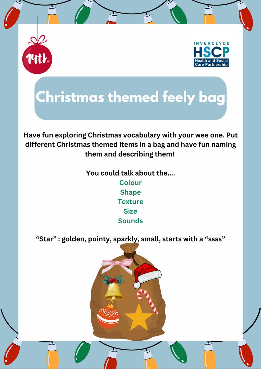 Why not have fun with words this weekend with a Christmas themed feely bag🎄🎅🌟