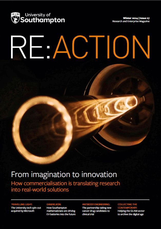 The Winter edition of Re:action is out now! This issue explores how @UniSouthampton researchers are commercialising their work. From new cancer treatments to recycling waste CO2, these ventures translate research into real-world solutions. Read it here: buff.ly/4g5hiqv