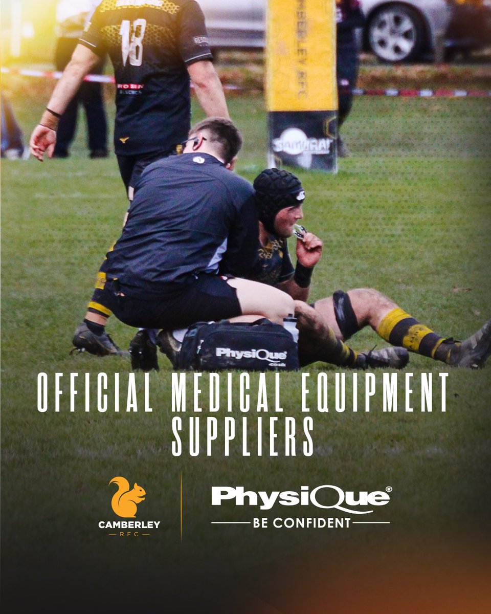 Official Medical Equipment Suppliers 🤝

We are excited to be working with <a href="/PhysiqueMgmt/">Physique Management</a> &amp; Tiger Tape who will become Official Medical, Taping and Strapping suppliers.

We are really looking forward to working together!

#CamberleyRugby | #COYS
