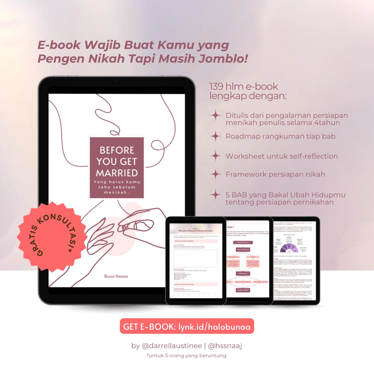 HssnaaJ's tweet photo. @tanyarlfes Aku juga nulis ebook persiapan nikah anti drama sedari jomblo💍

Isinya Tips, refleksi, &amp; panduan siap lahir batin sebelum melangkah ke pelaminan biar ga salah pasangan🥺🫵🏻

Cek https://t.co/qdXkED8VIm yaa https://t.co/O0UmMAhsbq