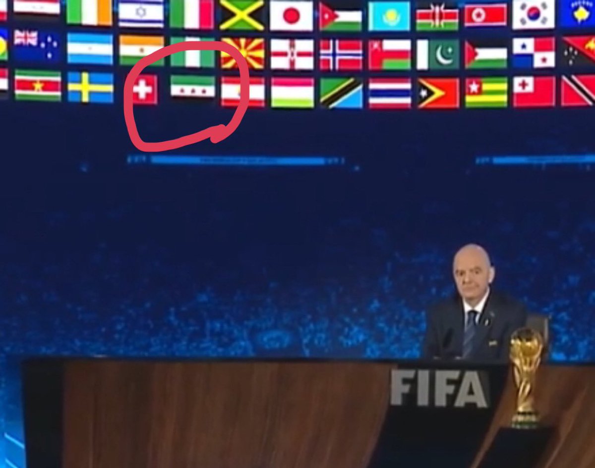 La FIFA a mis à jour le drapeau syrien avant Apple 🙃