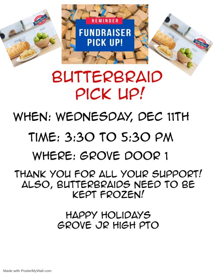 Grove Jr. High PTO tweet media