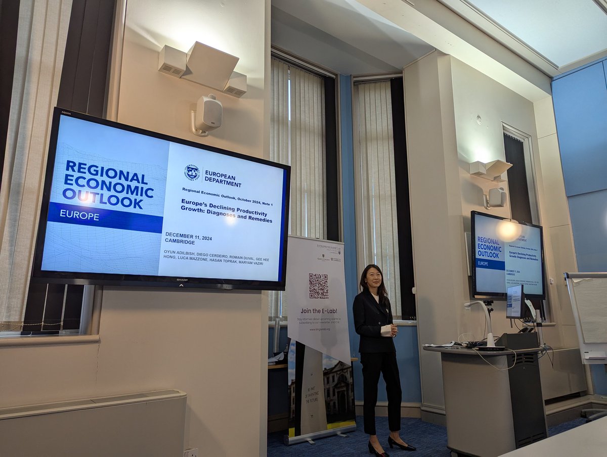 rys_williams's tweet photo. @KingsELab @CambridgeJBS Great event! Lots of insights from Gee on how Europe can improve its productivity, particularly by expanding market size through reducing intra-Europe barriers to trade https://t.co/PFAPex1hpr