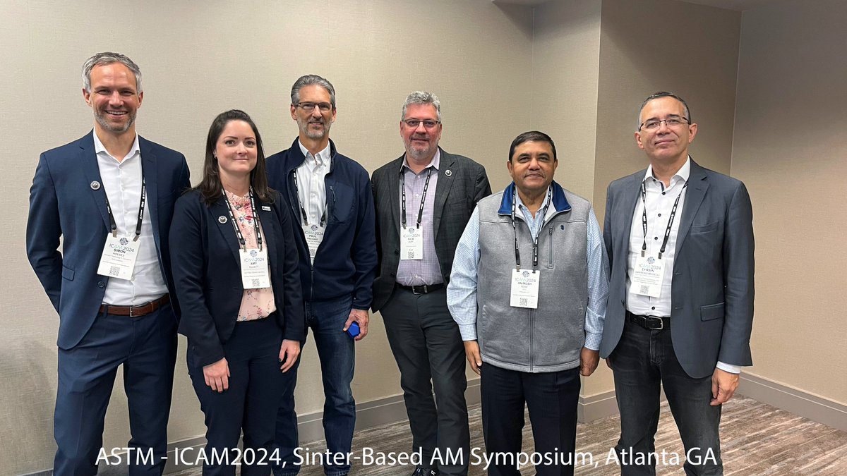 CarrenoMorelli's tweet photo. ICAM2024 @ASTMAMCOE was one of  the highlights of the year. I had the honor of being  part of the organizing committee of the Sinter-based AM Symposium. We were warmly welcomed to Endeavor 3D for a tour of the Binder Jetting production line.
@hessovalais @hes_so #3DPrinting #AM https://t.co/vXpWaBskH7