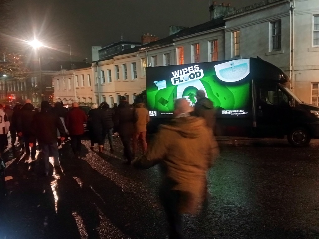 AdsGoods's tweet image. Your #advert would also generate incredible awareness via our #digivan displayed here at the recent #NUFC football match, for our wonderful client
@NorthumbrianH2O Last few spaces left for #Leicester For further details email here- fanvan@adsdirect.org.uk #dooh #digitalbillboard