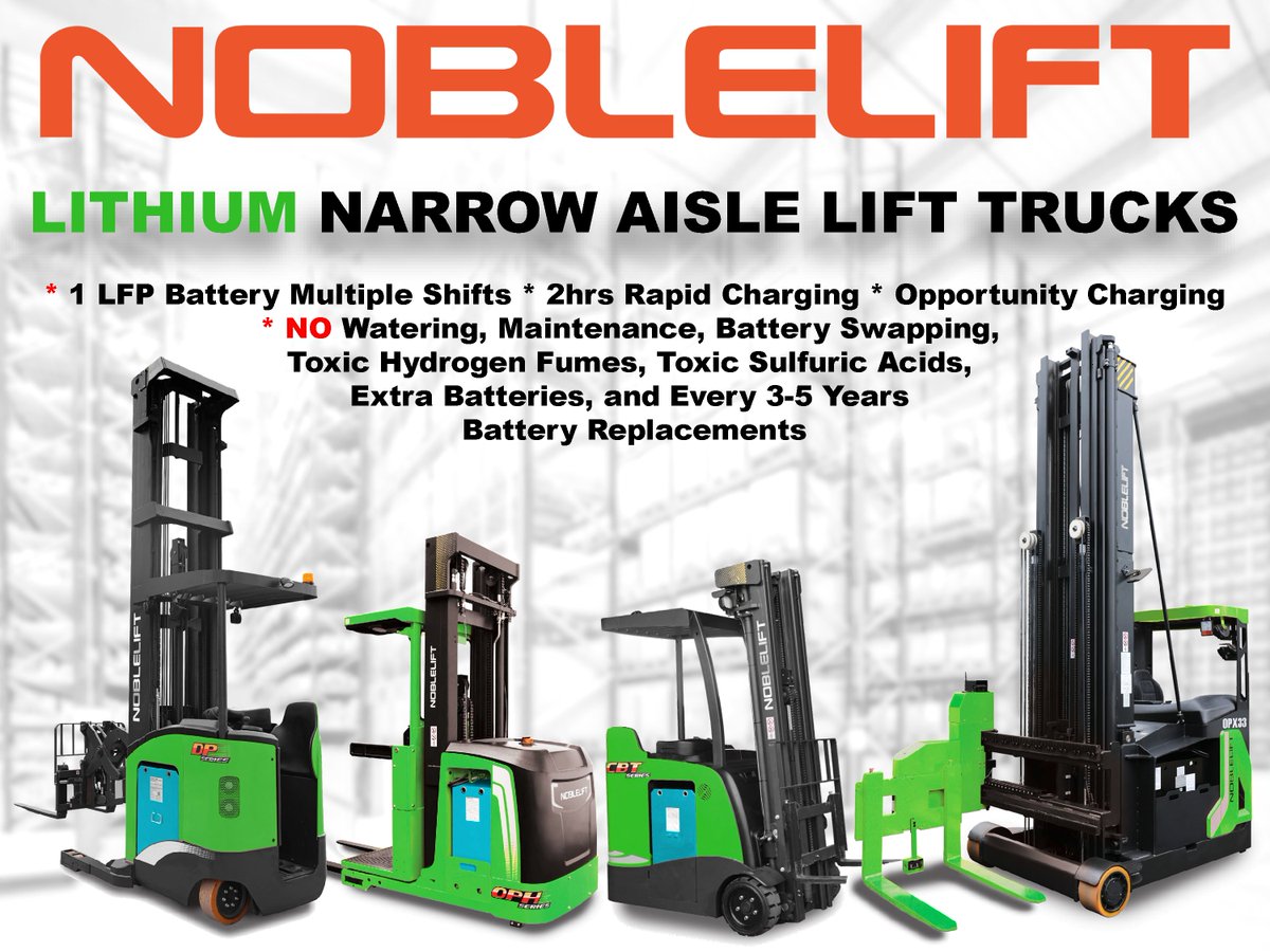 DonofNoblelift's tweet photo. The first narrow aisle electric reach truck was in 1954 to help increase load stacking and storage capacity.
71 years later, the industry's evolution, with its new technologically engineered features, has advanced
#noblelift #reachtrucks #orderpickers #standupforklifts https://t.co/bu6lNuiqLN