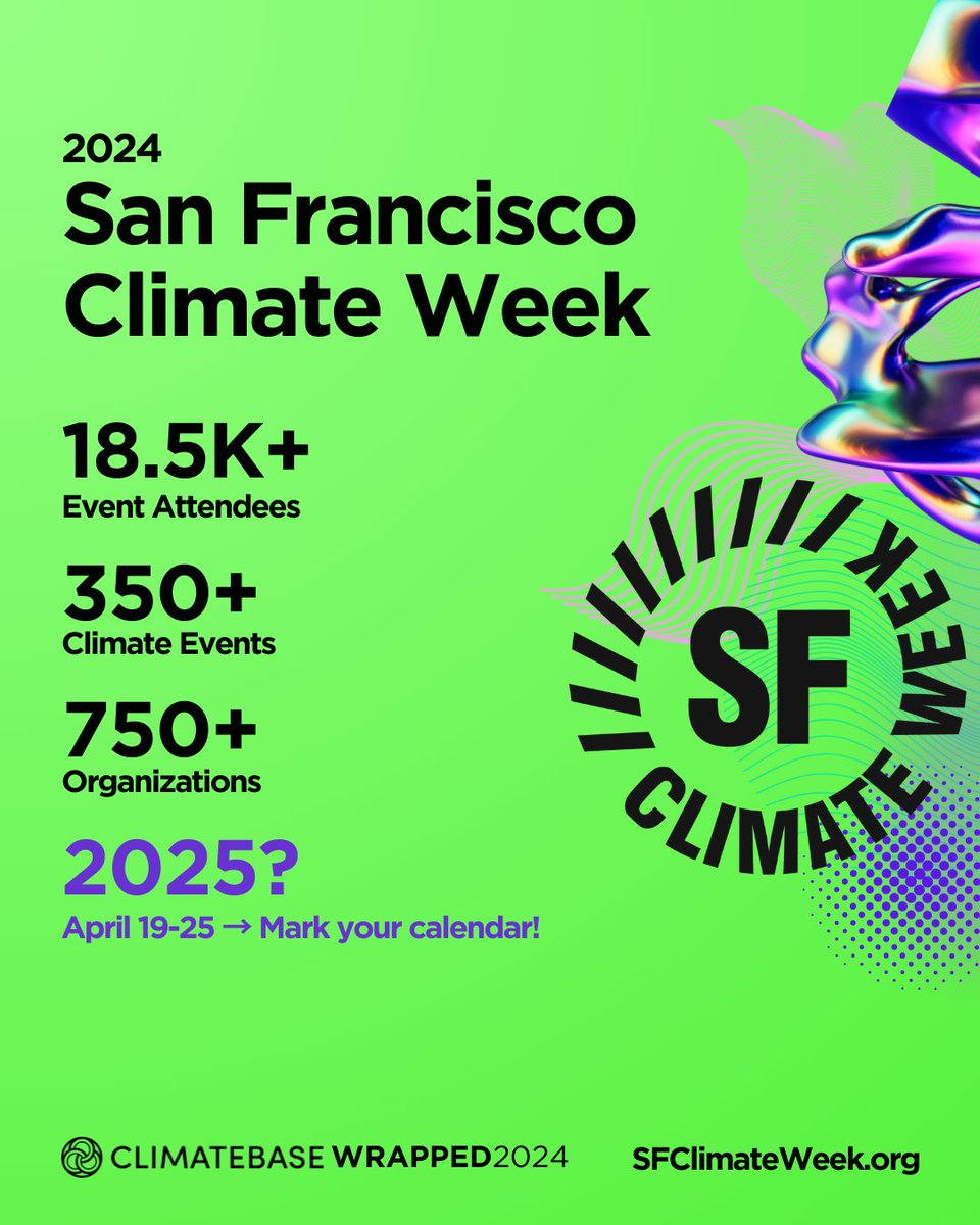 What a year it’s been <a href="/Climatebase/">Climatebase | climate jobs, community, & education</a>! 

Here are some of our most impactful stats from the past year ➡️

From Climatebase’s climate jobs platform, the Climatebase Fellowship, and @sfclimateweek (which we organize!), we couldn’t be more proud of the last year. 

Thank you to