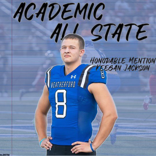 Football Academic All-State

Honorable Mention 

Keegan Jackson