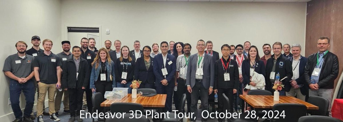 CarrenoMorelli's tweet photo. ICAM2024 @ASTMAMCOE was one of  the highlights of the year. I had the honor of being  part of the organizing committee of the Sinter-based AM Symposium. We were warmly welcomed to Endeavor 3D for a tour of the Binder Jetting production line.
@hessovalais @hes_so #3DPrinting #AM https://t.co/vXpWaBskH7