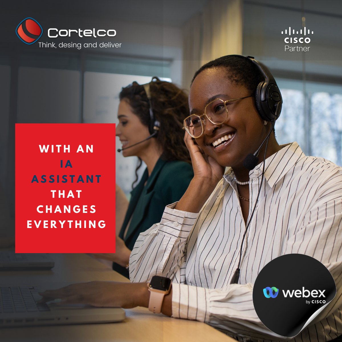 jcarlesram's tweet photo. The AI Assistant enhances your experience across the entire Webex Suite by seamlessly integrating into meetings, messaging, polling, and Control Hub to increase productivity and collaboration. https://t.co/N8BUclHLJb
