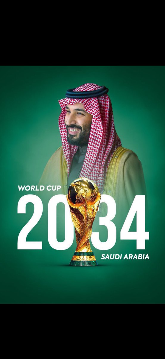 3lajabhar's tweet photo. بكل فخر وإعتزاز، نبارك لمقام سيدي #خادم_الحرمين_الشريفين #الملك_سلمان وسمو سيدي #ولي_العهد الأمير #محمد_بن_سلمان عرّاب الرؤية فوز المملكة بتنظيم كأس العالم 2034، إنجاز تاريخي يُجسد طموح الوطن وعظمته.
بقيادتكم، باتت المملكة عنواناً للريادة وشاهداً على رؤيتكم التي صنعت المجد لوطننا https://t.co/LvfHB0VYS2