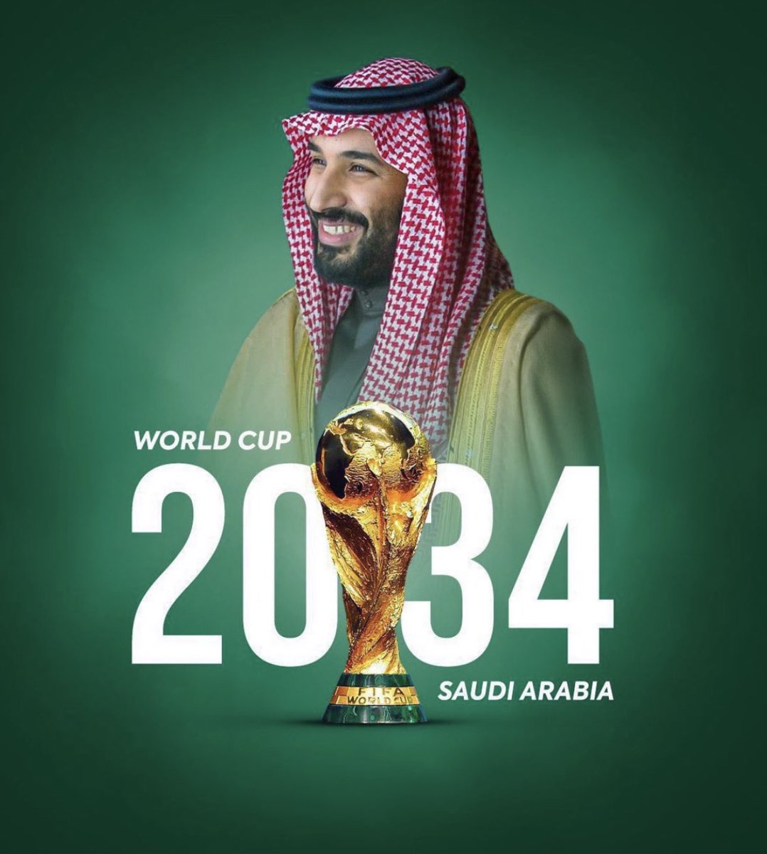 اهلاً بالعالم في قبلة العالم 🇸🇦🇸🇦

 #كاس_العالم_2034